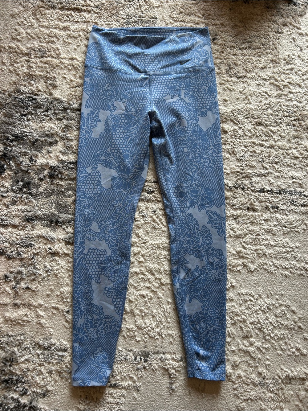 Nike Blue Floral Dri-FIT Leggings